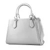 Michael Kors Jet Set Travel Mala Tote de Ombro em Pele Saffiano com Ferragens Douradas 30S2S6AS2LOPT