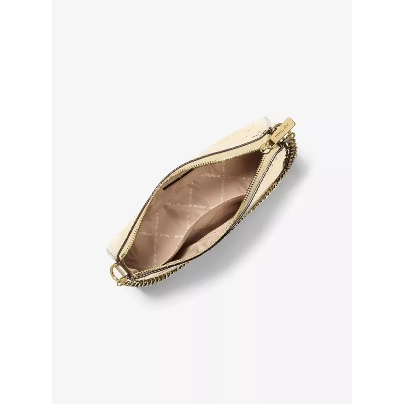 Michael Kors Jet Set Travel conjunto de mala tote com carteira - Opal Multi Signature Coated Canvas