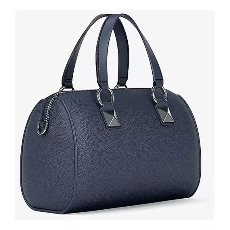 Michael Kors Jet Set Travel mulher bolsa crossbody em pele saffiano azul-marinho, 19x13x9 cm