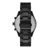 Relógio de quartzo cronógrafo Michael Kors Lexington homem MK8899 46mm mostrador azul prateado aço inoxidável