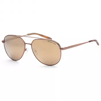Óculos de sol de homem Michael Kors Aviator MK1142-18927P - armação gunmetal, lentes polarizadas cinzentas, 60/15/145 mm