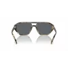 Óculos de sol de homem Michael Kors MK2219U394287 - armação em acetato preta, lentes em policarbonato cinzentas, 57 mm