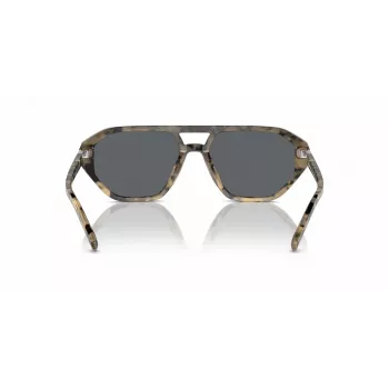Óculos de sol de homem Michael Kors MK2219U394287 - armação em acetato preta, lentes em policarbonato cinzentas, 57 mm