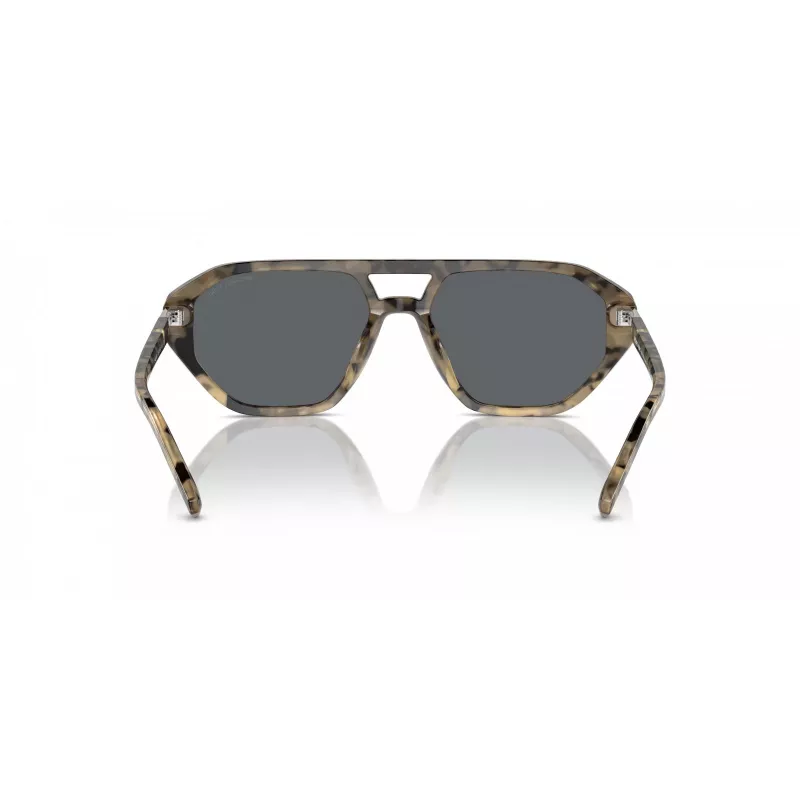 Óculos de sol de homem Michael Kors MK2219U394287 - armação em acetato preta, lentes em policarbonato cinzentas, 57 mm