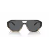 Óculos de sol de homem Michael Kors MK2219U394287 - armação em acetato preta, lentes em policarbonato cinzentas, 57 mm