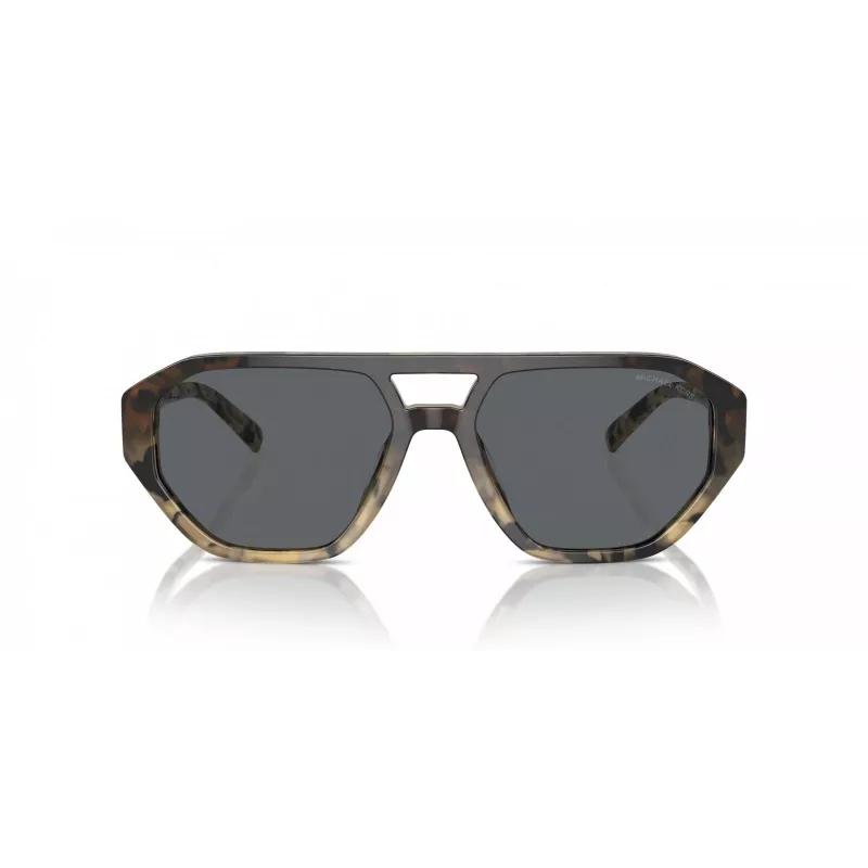 Óculos de sol de homem Michael Kors MK2219U394287 - armação em acetato preta, lentes em policarbonato cinzentas, 57 mm
