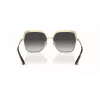 Óculos de sol de mulher Michael Kors MK1141-10188G - armação de acetato preta, lente cinzenta degradê, 57 mm