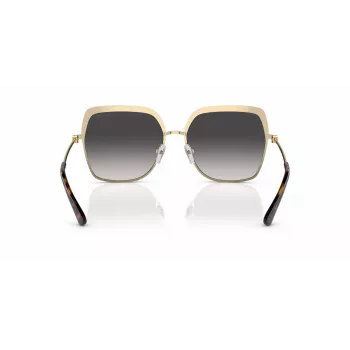 Óculos de sol de mulher Michael Kors MK1141-10188G - armação de acetato preta, lente cinzenta degradê, 57 mm