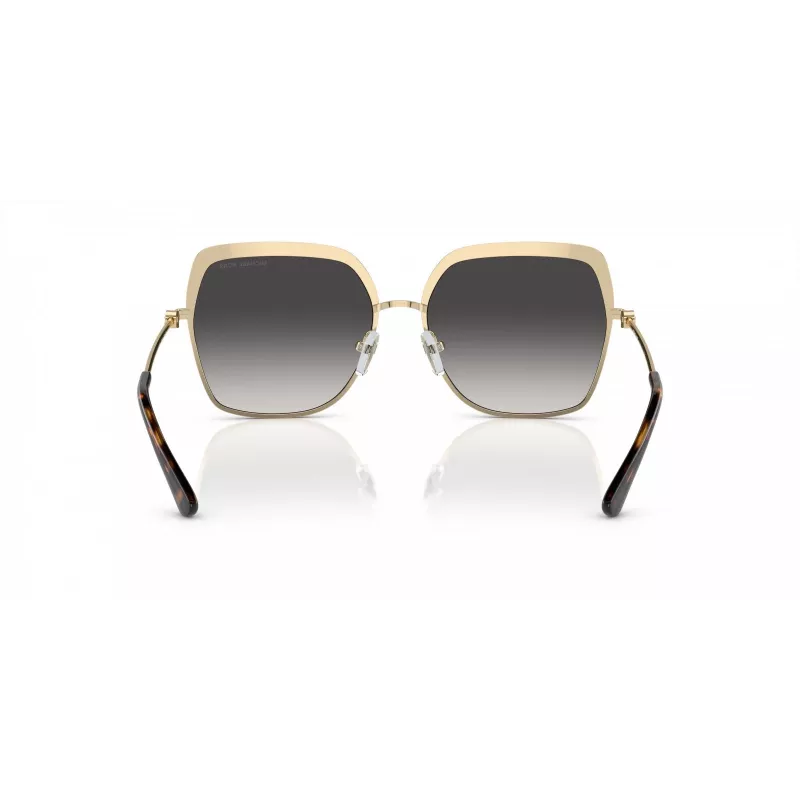 Óculos de sol de mulher Michael Kors MK1141-10188G - armação de acetato preta, lente cinzenta degradê, 57 mm