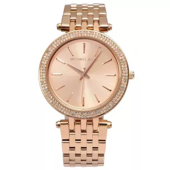 Relógio de quartzo Michael Kors MK3192 mulher - aço inoxidável tom rosa-ouro, 39 mm