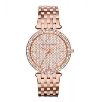 Michael Kors MK3439 Relógio mulher, Aço inoxidável dourado rosa, 39 mm