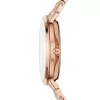 Relógio para mulher Michael Kors MK3501 de aço inoxidável tom ouro rosa 38mm