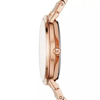 Relógio para mulher Michael Kors MK3501 de aço inoxidável tom ouro rosa 38mm