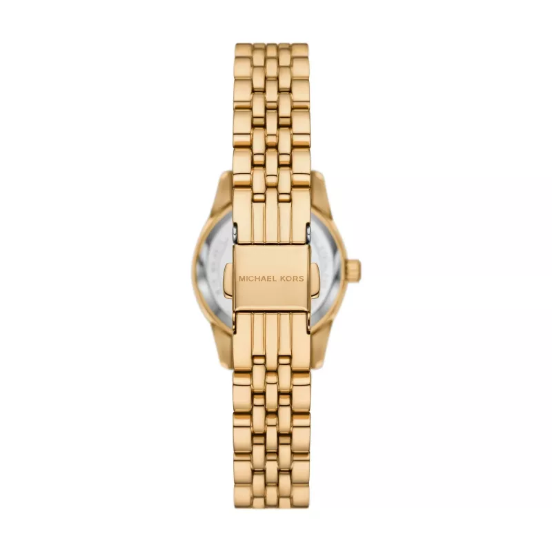 Relógio de quartzo analógico de mulher Michael Kors MK4813 Pyper 26mm aço inoxidável tom prateado