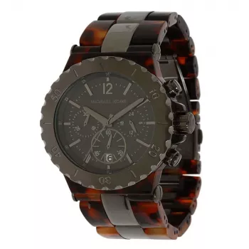 Michael Kors Relógio cronógrafo de homem MK5501, 43 mm, tom de ouro rosa aço inoxidável