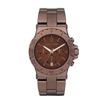 Relógio cronógrafo de mulher Michael Kors MK5519, aço inoxidável ouro rosa, 43 mm