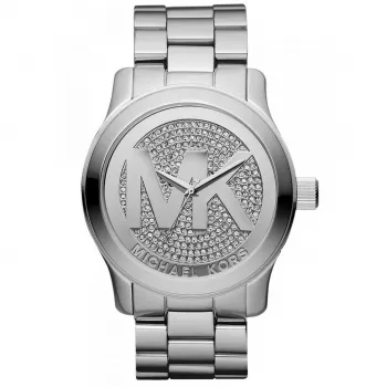 Relógio de quartzo cronógrafo Michael Kors MK5544 para mulher 45mm ouro rosa aço inoxidável