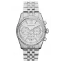Relógio cronógrafo de mulher Michael Kors MK5555, aço inoxidável em tom ouro rosa, 38 mm