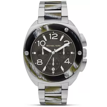 Relógio de homem Michael Kors MK5595 44mm aço inoxidável cronógrafo tom ouro rosa