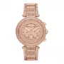 Relógio cronógrafo de mulher Michael Kors MK5663, aço inoxidável, tom ouro rosa, 39 mm