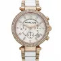 Relógio cronógrafo de mulher Michael Kors MK5774 em aço inoxidável cor de ouro rosa, 39 mm