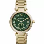 Relógio cronógrafo Michael Kors MK6065 para mulher, aço inoxidável tom ouro rosa, 40mm
