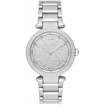 Relógio Michael Kors MK6509 Pyper mulher, aço inoxidável tom dourado rosa, 38 mm