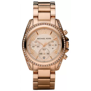 Michael Kors Parker Relógio Mulher MK5263 39mm Tom de Ouro Rosa Aço Inoxidável