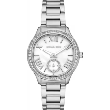 Relógio de mulher Michael Kors Pyper analógico de quartzo MK4807 38mm prateado aço inoxidável