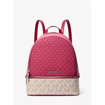Michael Kors Rhea mochila Dark Berry pele Saffiano de mulher 27x26x14 cm