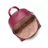Michael Kors Rhea Mochila média Dark Berry pele Saffiano ferragens douradas