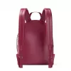 Michael Kors Rhea Mochila média Dark Berry pele Saffiano ferragens douradas