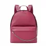 Michael Kors Rhea Mochila média Dark Berry pele Saffiano ferragens douradas
