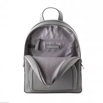 Mochila Michael Kors Rhea para senhora 28x23x10 cm cinzento pérola pele Saffiano