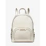 Mochila Michael Kors Rhea Zip Signature em lona revestida cor luggage 31x25x11 cm