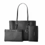 Mala de mão de mulher Michael Kors Sullivan - pele Saffiano, preta, 34x27x11 cm