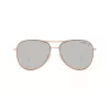 Óculos de sol unissexo Michael Kors MK1089 armação em acetato cinzenta transparente lentes cinzentas degradê 59mm