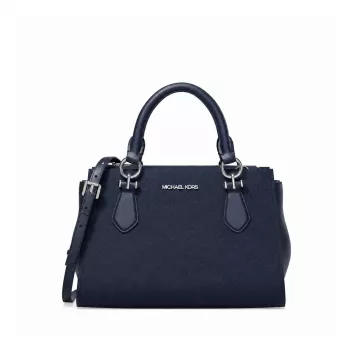 Mala de mão de mulher Michael Kors Amelia Satchel Navy 35R6S6AM1LNAV (23x16x11cm)
