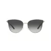 Óculos de sol Michael Kors aviador para mulher MK1120-10148G armação prateada lentes degradê cinzentas 62mm