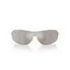 Óculos de sol de mulher em forma de olho de gato Michael Kors MK1139-10146G armação cinzenta transparente lentes cinzentas degradê 58 mm