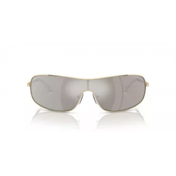 Óculos de sol de mulher em forma de olho de gato Michael Kors MK1139-10146G armação cinzenta transparente lentes cinzentas degradê 58 mm