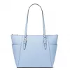 Mala de ombro de mulher Michael Kors Cece em pele Saffiano Pale Gold 25x28x11 cm