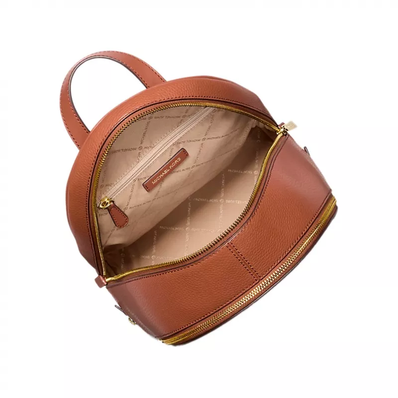 Mochila mini de mulher Michael Kors Grab 35S5GRAB2LLUG pele Saffiano ferragens douradas