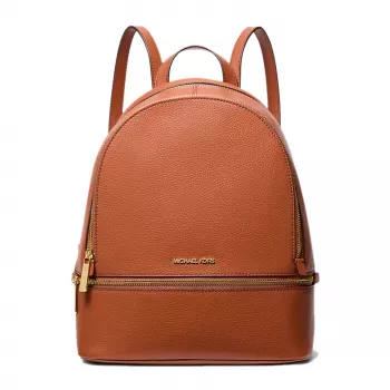 Mochila mini de mulher Michael Kors Grab 35S5GRAB2LLUG pele Saffiano ferragens douradas