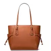 Michael Kors Mala de ombro para mulher Greenwich em pele Saffiano Luggage 31x28x15cm