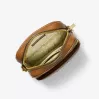 Mala de ombro de mulher Michael Kors Greenwich Small em pele Saffiano cor luggage