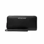 Carteira continental de mulher Michael Kors Jet Set Travel em pele Saffiano, preta 35F7STVE7LBLK