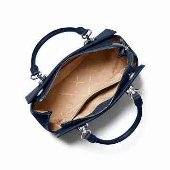 MICHAEL KORS Mala de ombro para mulher Jet Set Travel 35F5S6AS2LNAV Azul-marinho em pele Saffiano (29x22x10 cm)