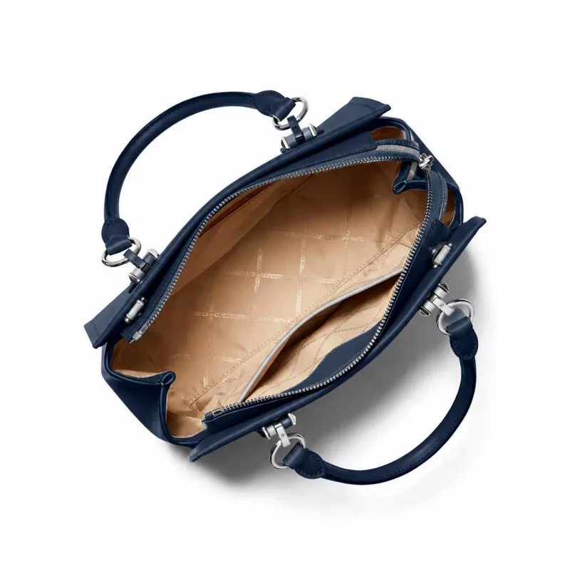 MICHAEL KORS Mala de ombro para mulher Jet Set Travel 35F5S6AS2LNAV Azul-marinho em pele Saffiano (29x22x10 cm)