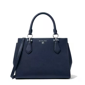 MICHAEL KORS Mala de ombro para mulher Jet Set Travel 35F5S6AS2LNAV Azul-marinho em pele Saffiano (29x22x10 cm)